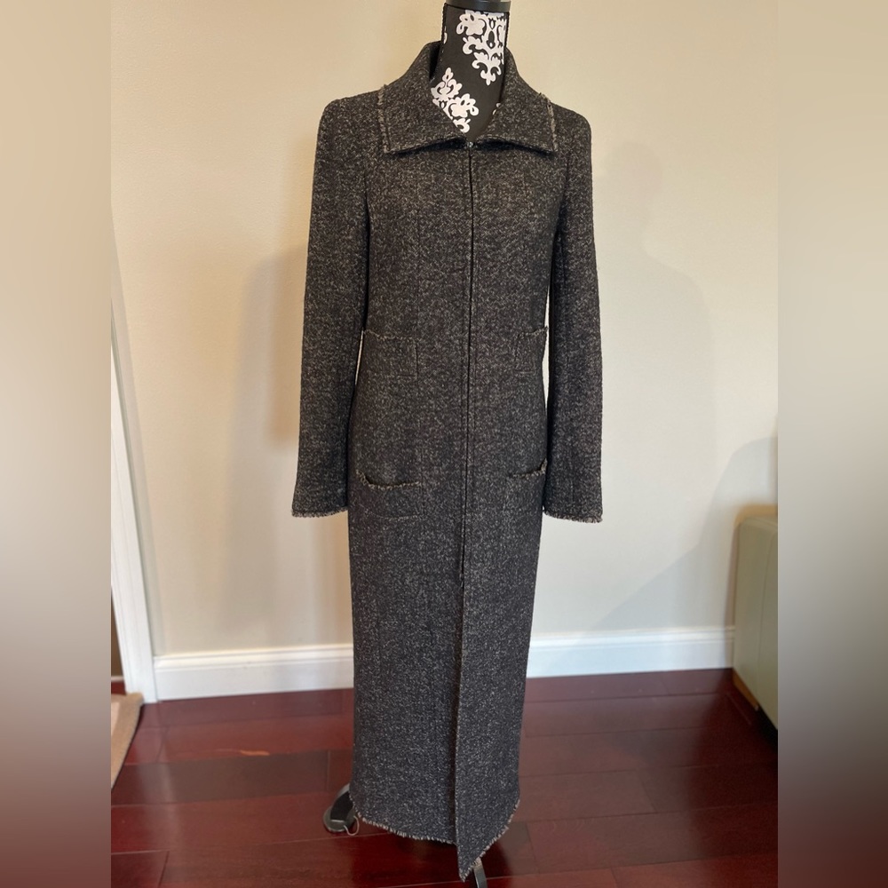 Authentic Chanel Runway Tweed long coat, size 38 France. EUC, worn twice.